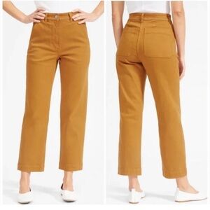 Everlane Women's Cropped Pants in Mustard